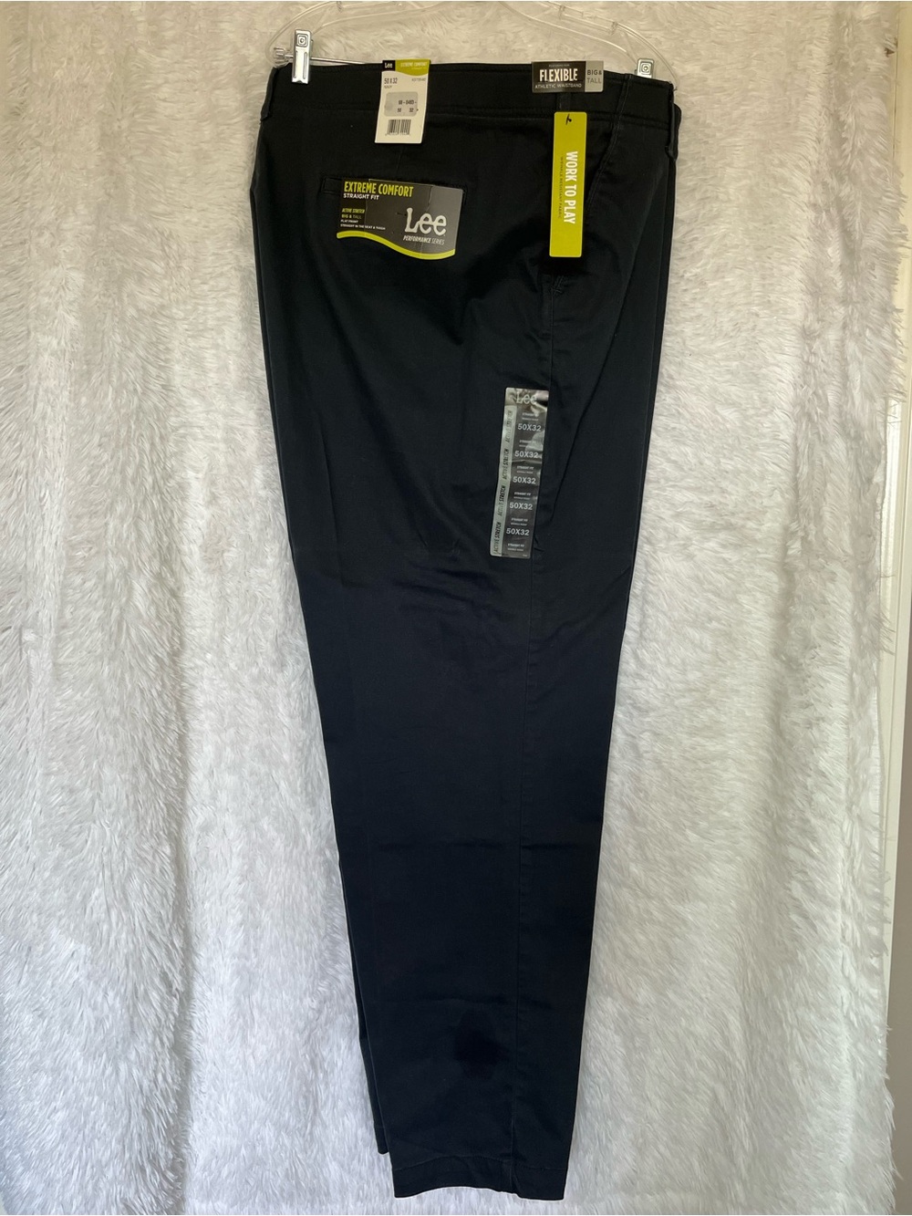 Lee Men's Black Straight Chinos-2 for 1 !!